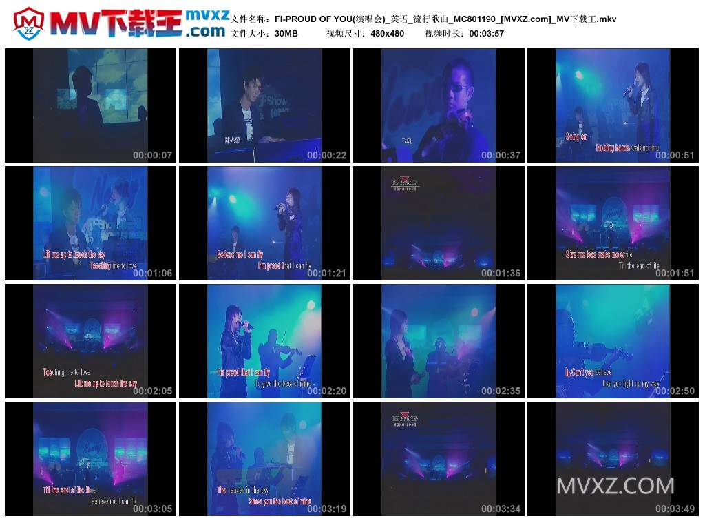 FI-PROUD OF YOU(演唱会)_英语_流行歌曲_MC801190